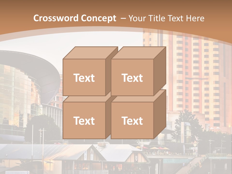 Building Water People PowerPoint Template