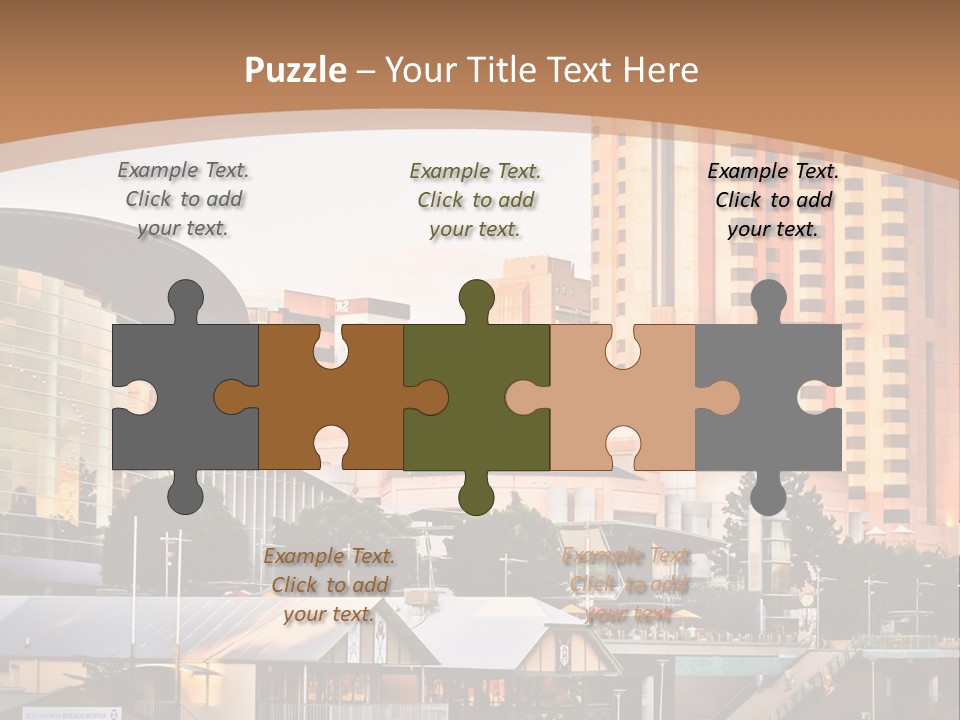 Building Water People PowerPoint Template