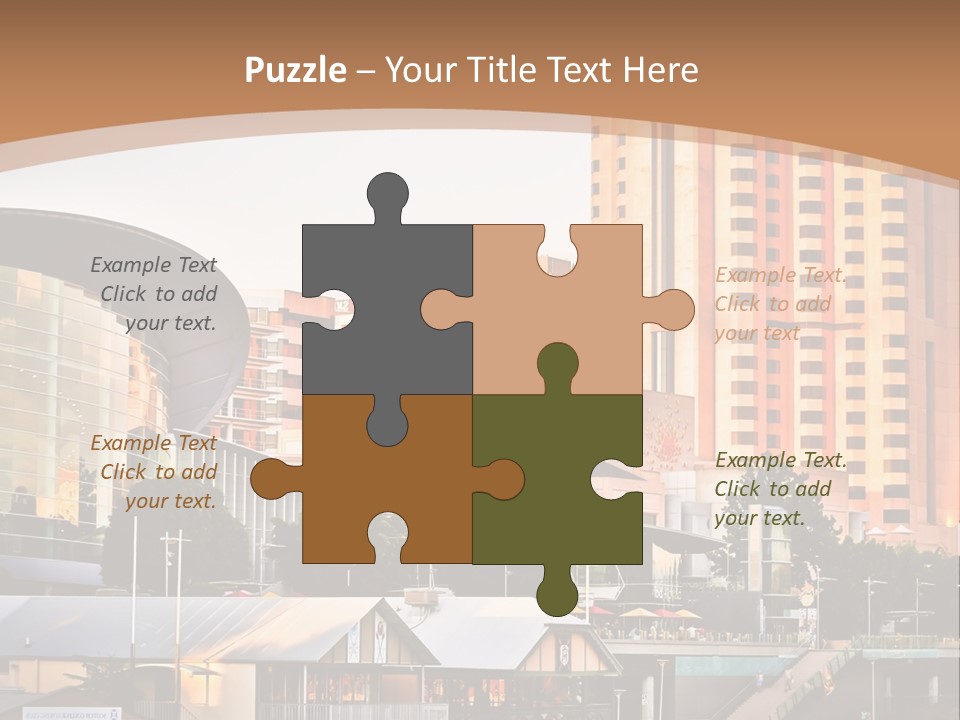 Building Water People PowerPoint Template