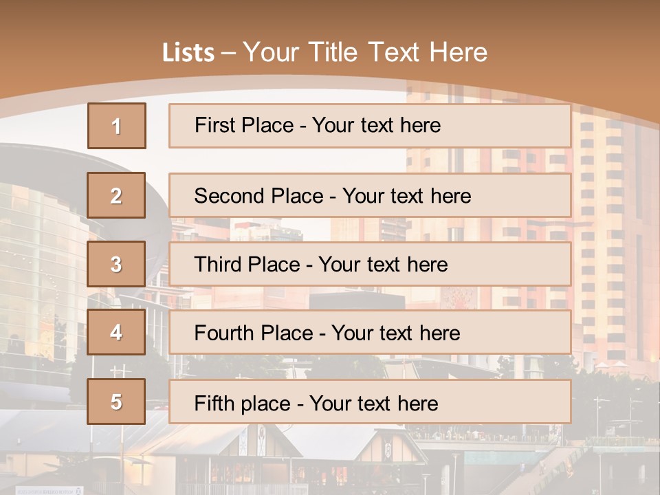 Building Water People PowerPoint Template