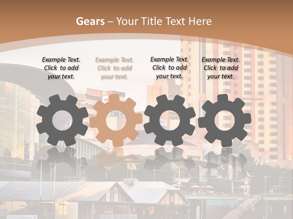 Building Water People PowerPoint Template