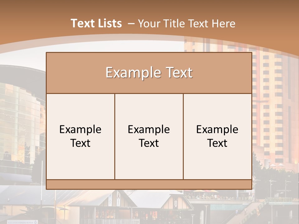 Building Water People PowerPoint Template
