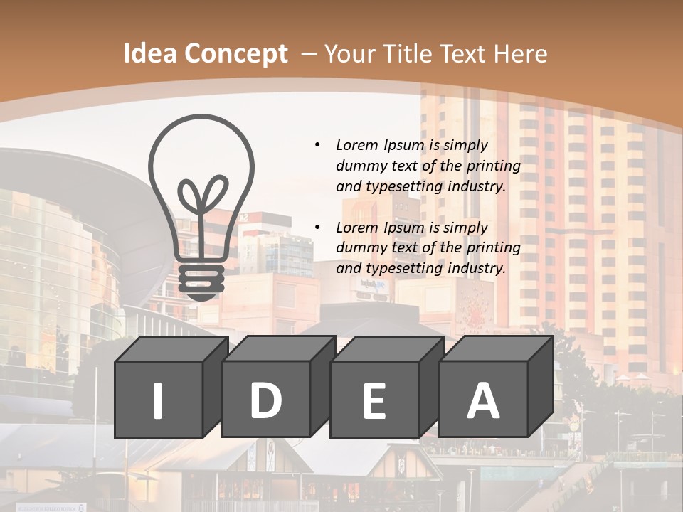 Building Water People PowerPoint Template