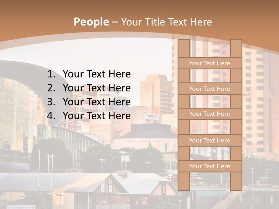 Building Water People PowerPoint Template