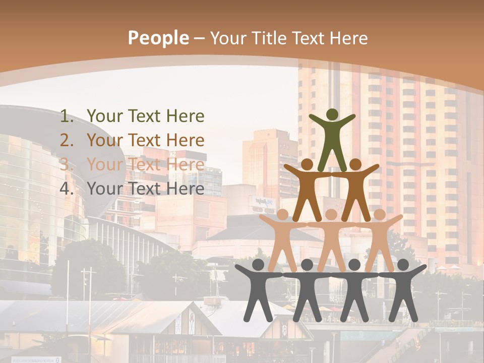 Building Water People PowerPoint Template