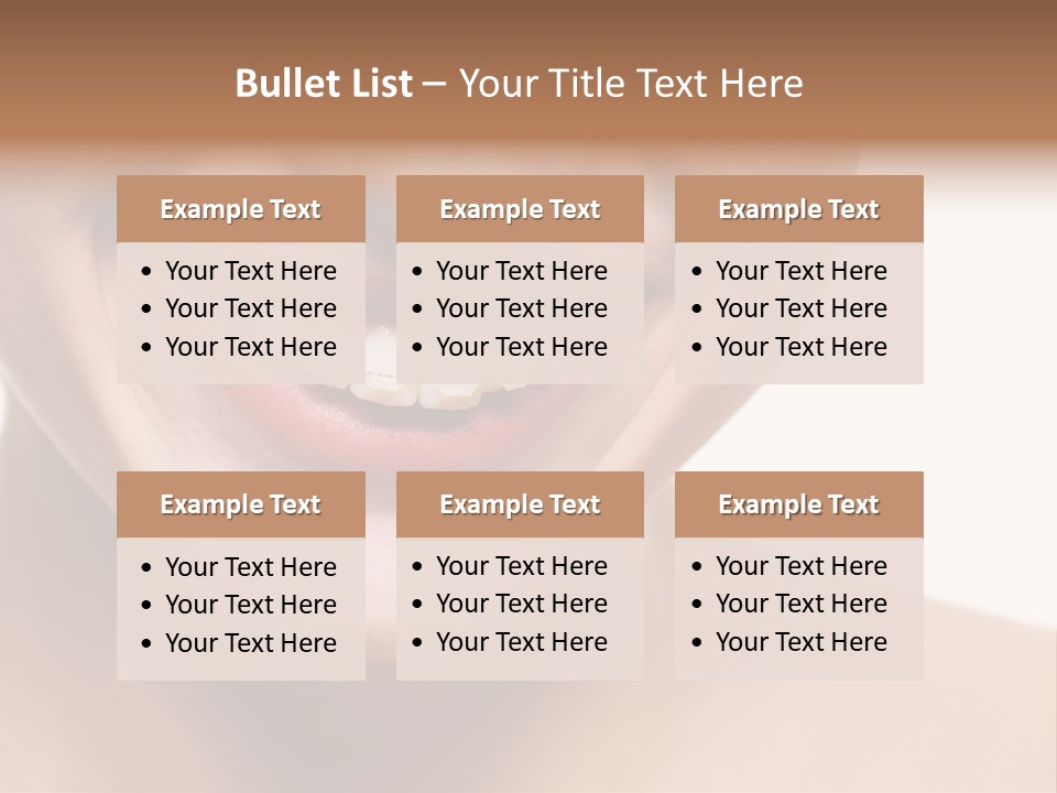 Lady Healthy Woman PowerPoint Template