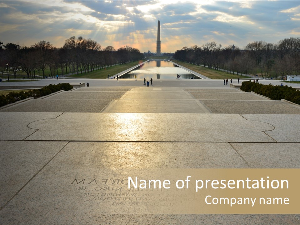 Columbia American Architecture PowerPoint Template