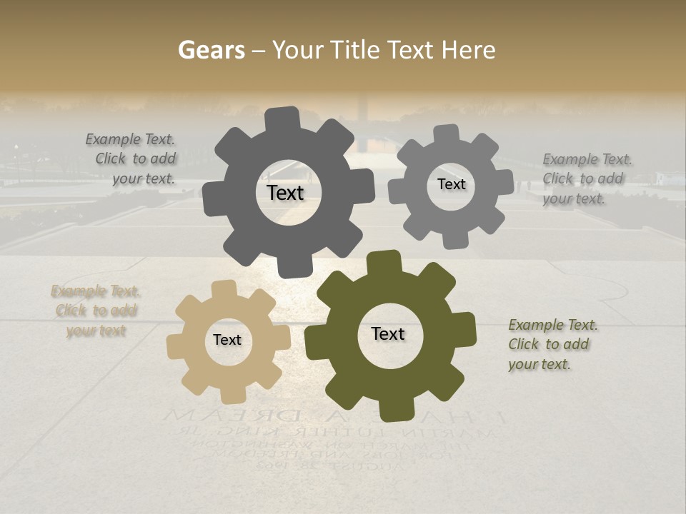 Columbia American Architecture PowerPoint Template