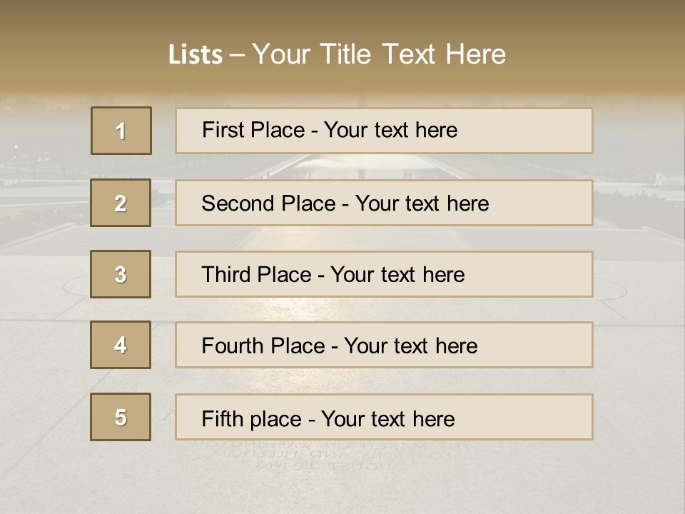 Columbia American Architecture PowerPoint Template