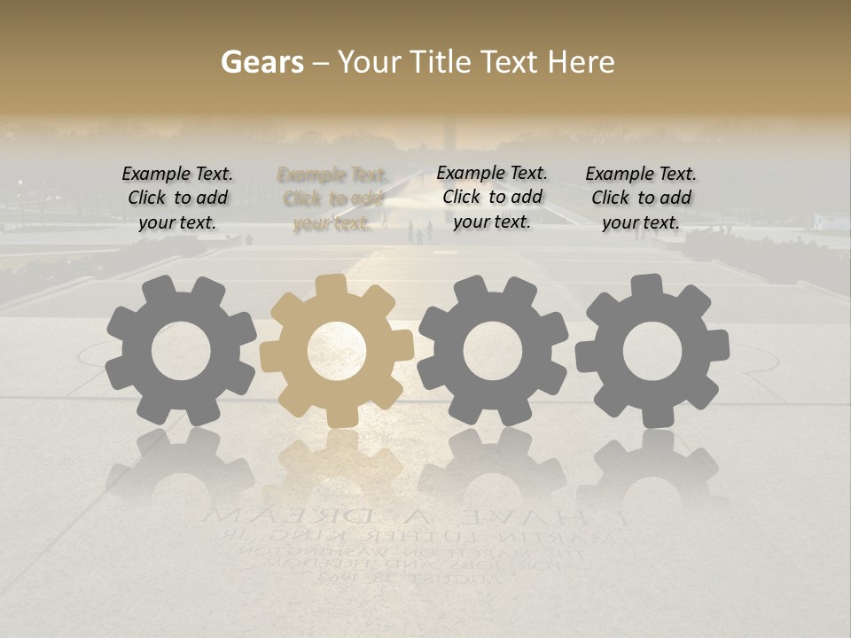 Columbia American Architecture PowerPoint Template