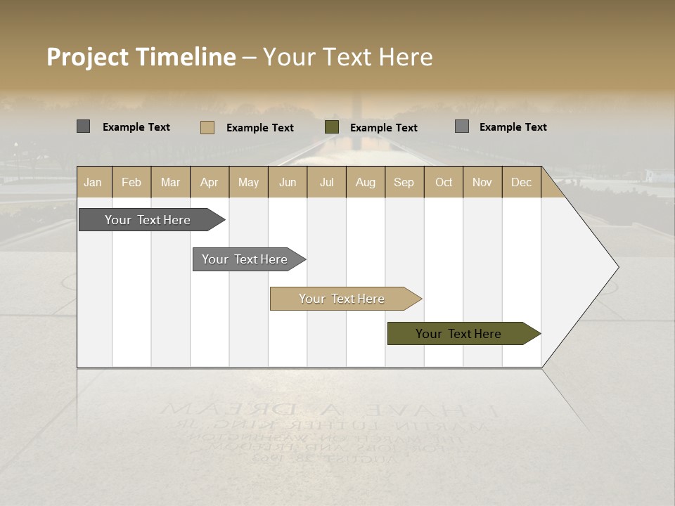 Columbia American Architecture PowerPoint Template