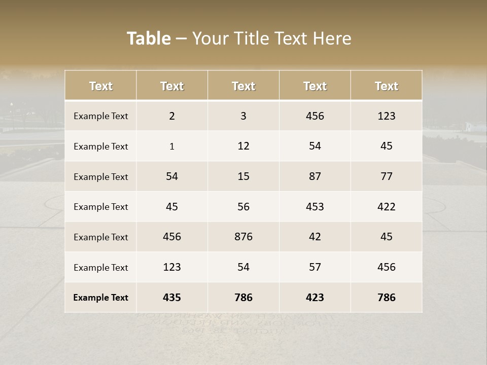 Columbia American Architecture PowerPoint Template