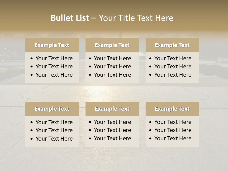 Columbia American Architecture PowerPoint Template