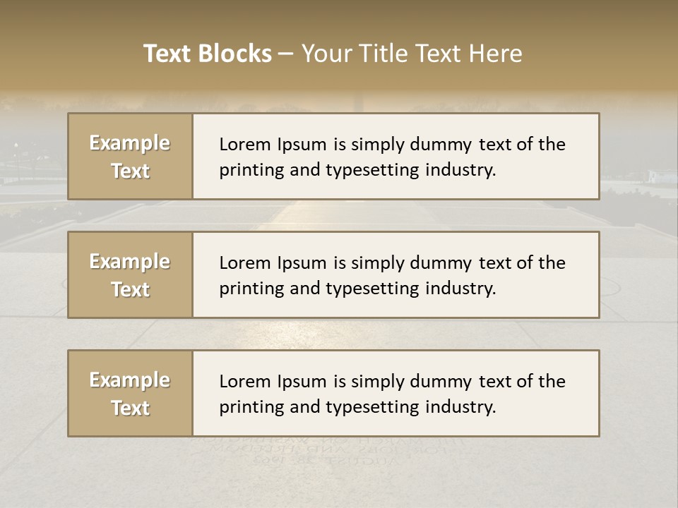 Columbia American Architecture PowerPoint Template