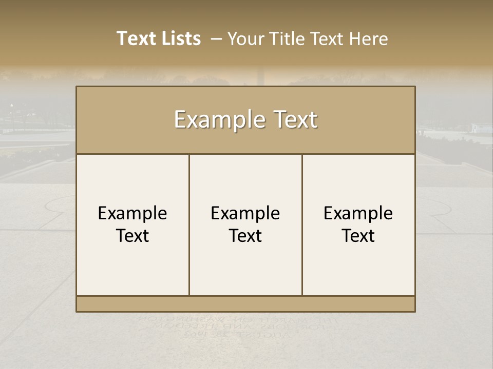 Columbia American Architecture PowerPoint Template