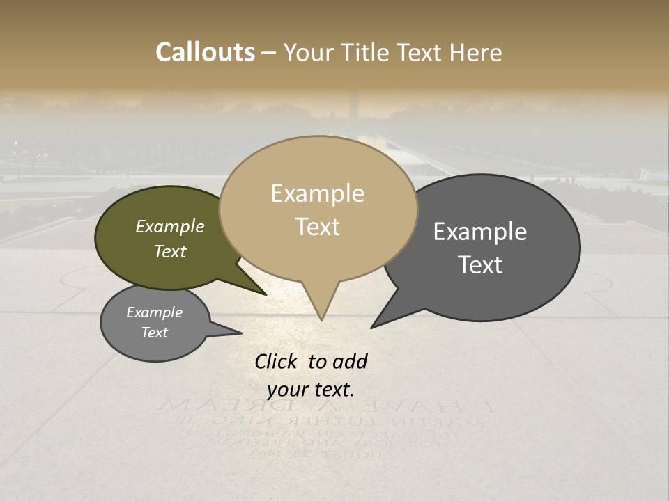 Columbia American Architecture PowerPoint Template
