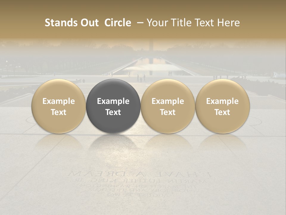 Columbia American Architecture PowerPoint Template