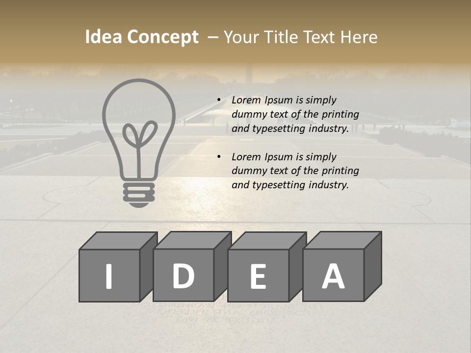 Columbia American Architecture PowerPoint Template