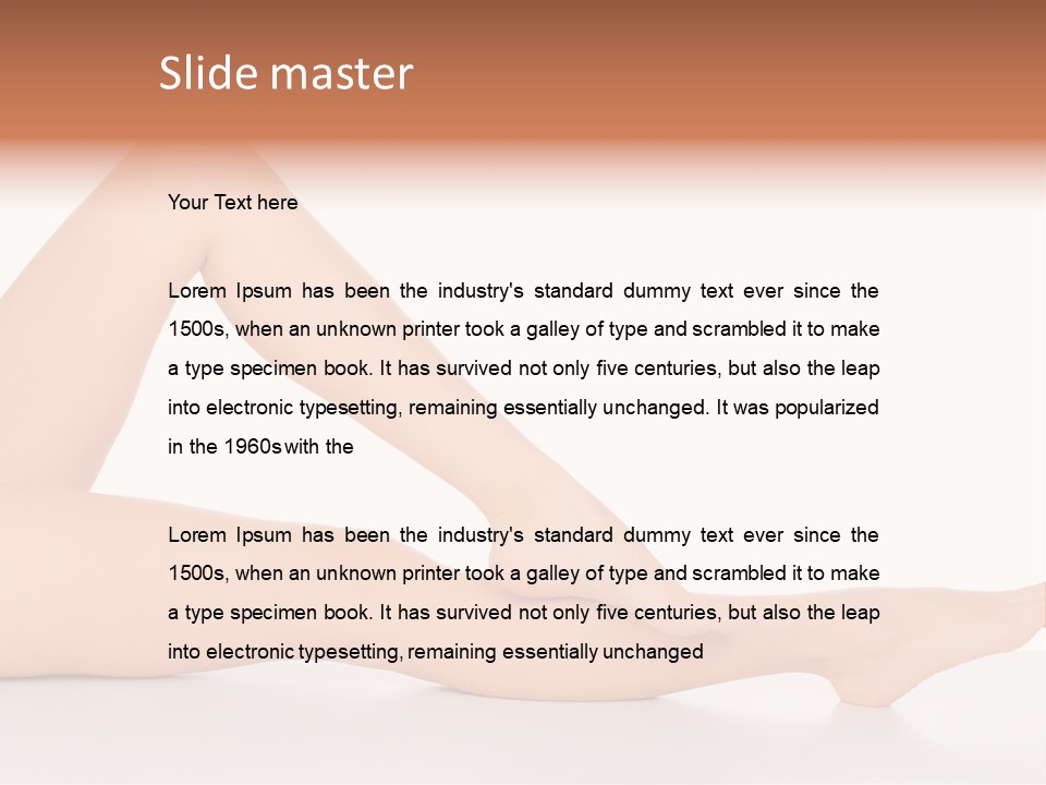 Body Health Nude PowerPoint Template