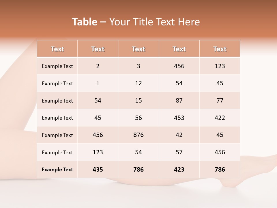 Body Health Nude PowerPoint Template