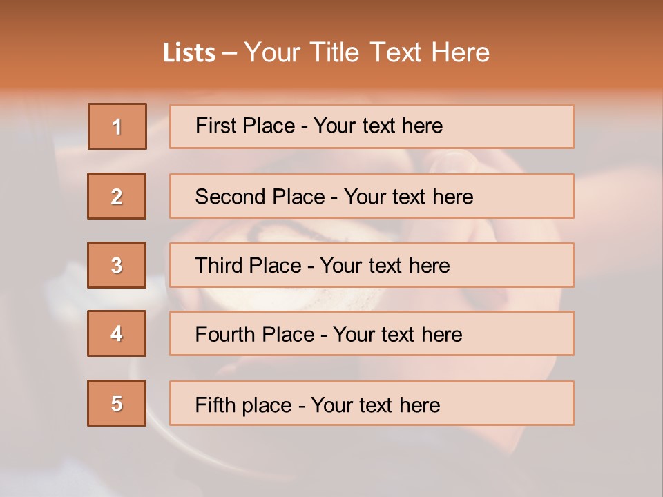 Coffeecup Breakfast Brown PowerPoint Template