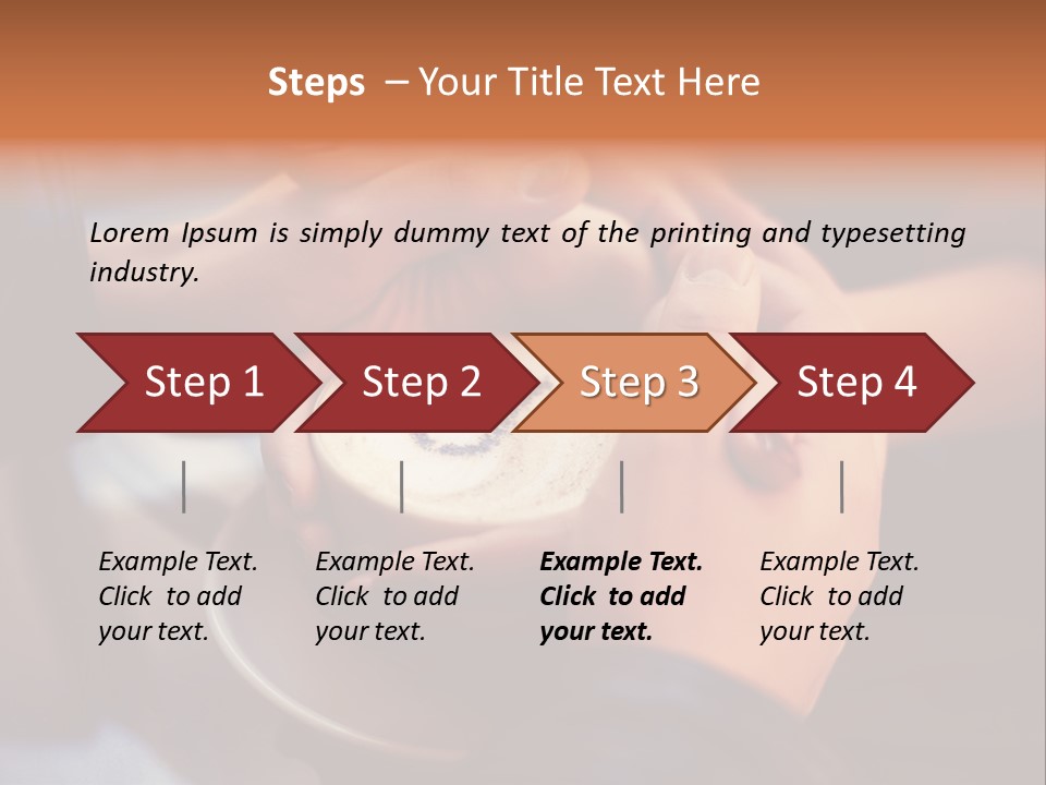 Coffeecup Breakfast Brown PowerPoint Template