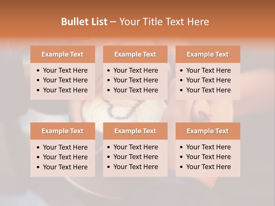 Coffeecup Breakfast Brown PowerPoint Template