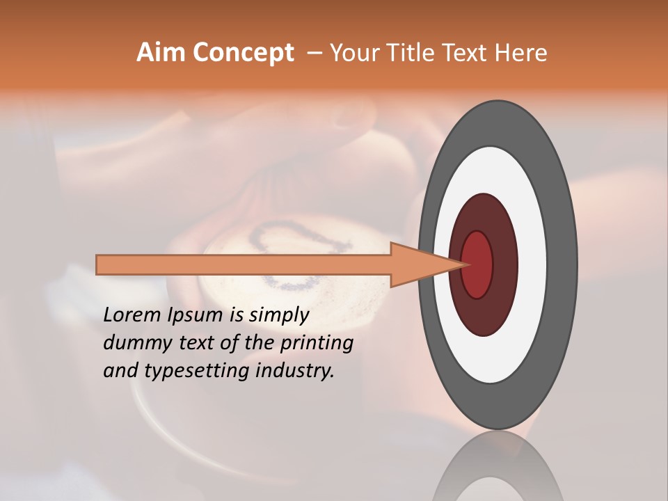 Coffeecup Breakfast Brown PowerPoint Template