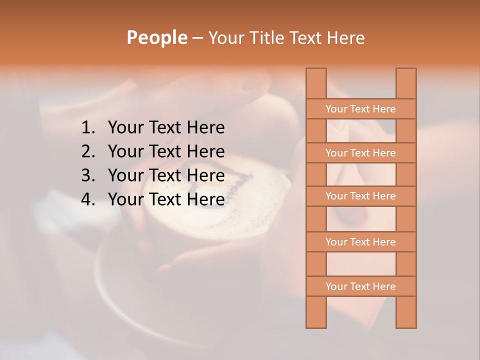 Coffeecup Breakfast Brown PowerPoint Template