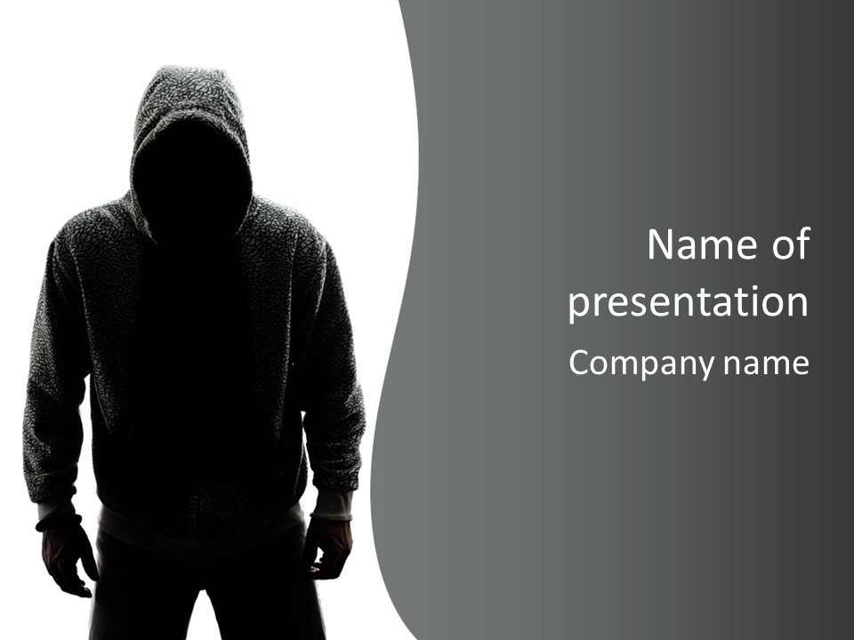 Person Burglary Robber PowerPoint Template