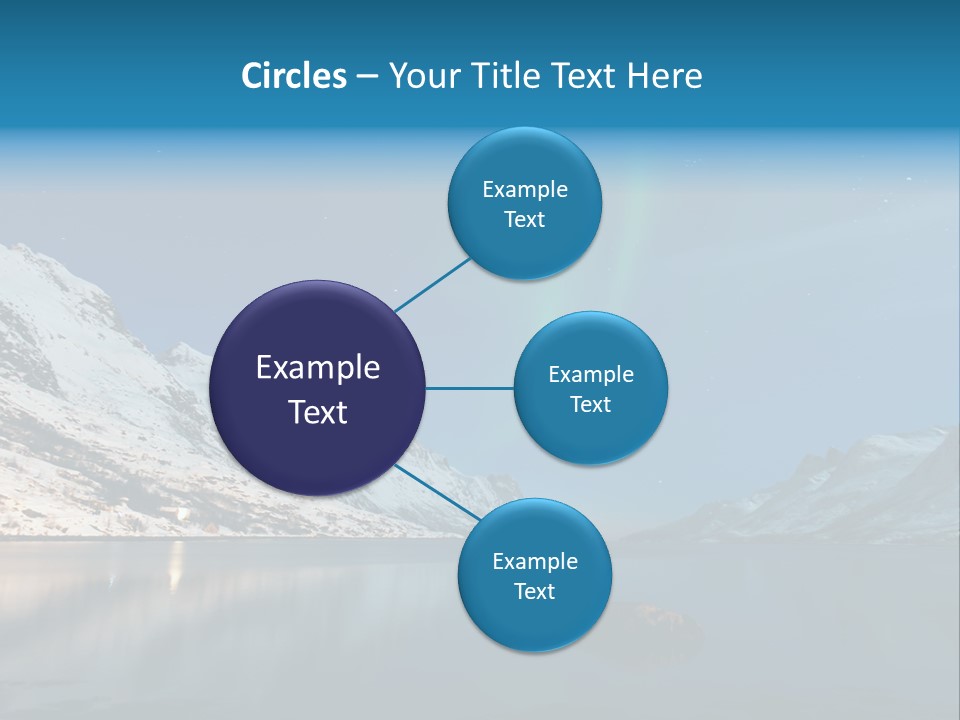 Particles Universe Green PowerPoint Template