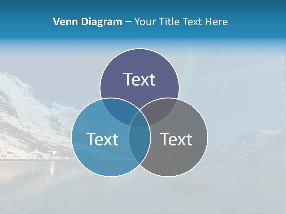 Particles Universe Green PowerPoint Template
