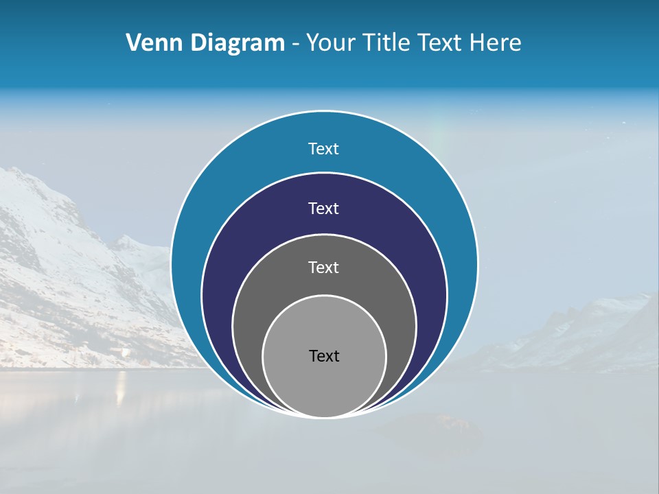 Particles Universe Green PowerPoint Template