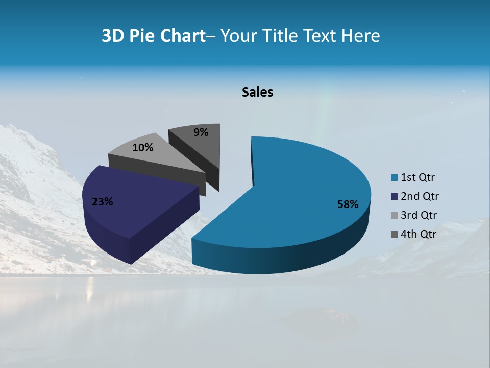 Particles Universe Green PowerPoint Template