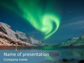 Uniqueness Display Snow PowerPoint Template