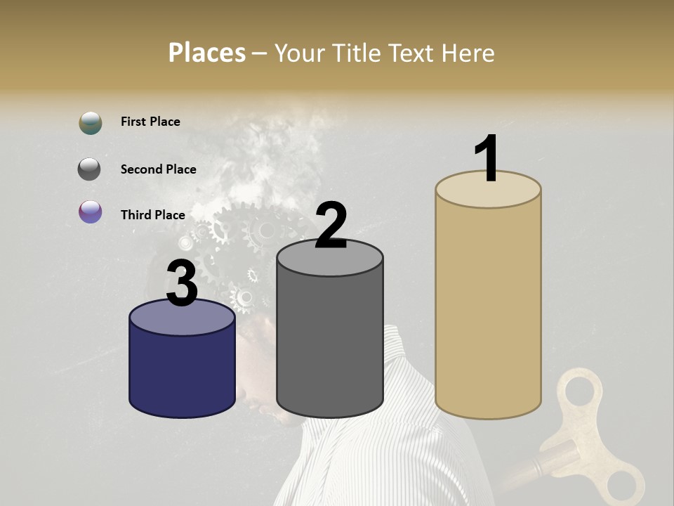 Worker Sadness Technology PowerPoint Template