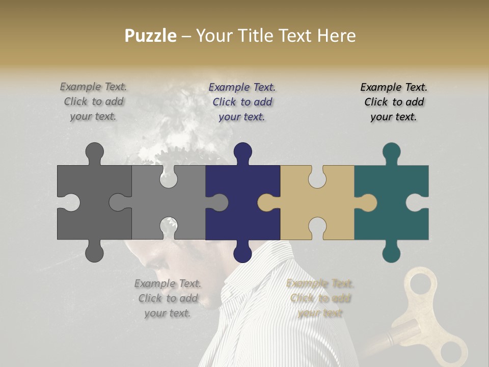 Worker Sadness Technology PowerPoint Template