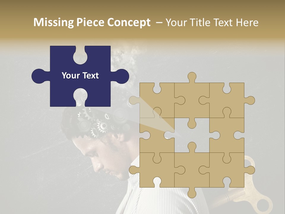 Worker Sadness Technology PowerPoint Template