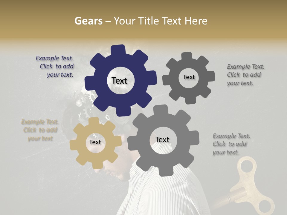 Worker Sadness Technology PowerPoint Template