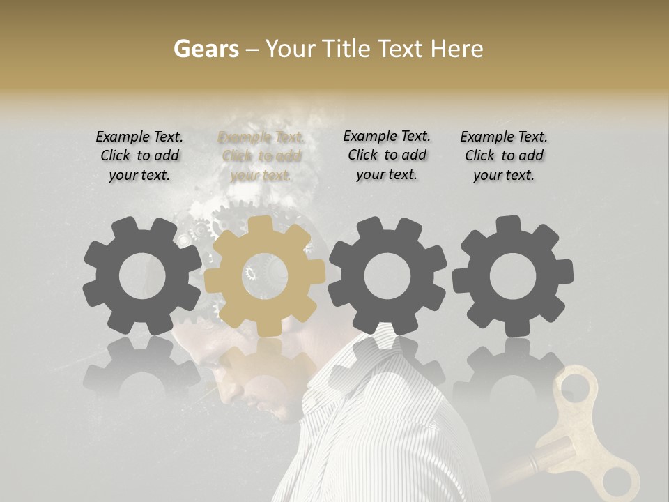 Worker Sadness Technology PowerPoint Template