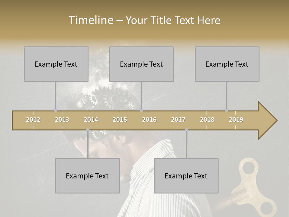 Worker Sadness Technology PowerPoint Template