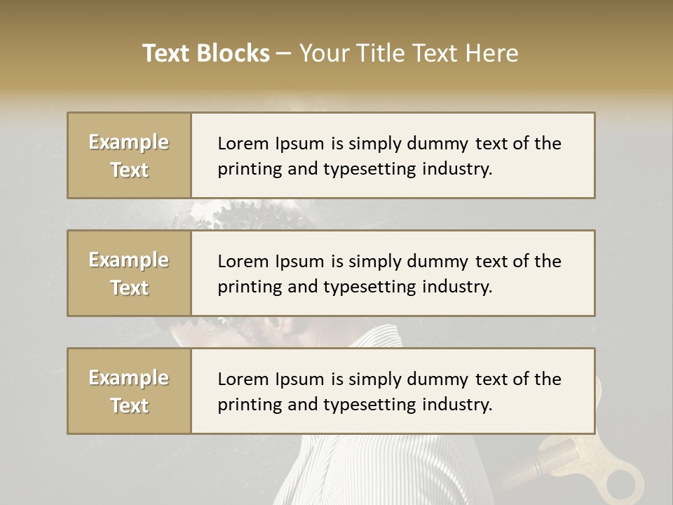 Worker Sadness Technology PowerPoint Template