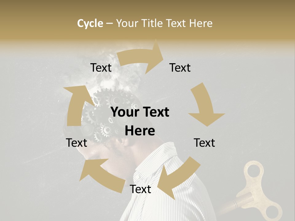 Worker Sadness Technology PowerPoint Template