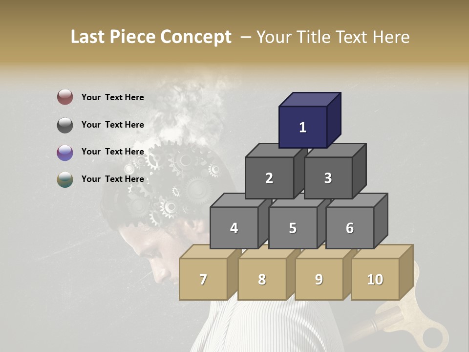 Worker Sadness Technology PowerPoint Template