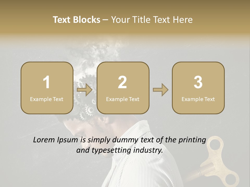 Worker Sadness Technology PowerPoint Template
