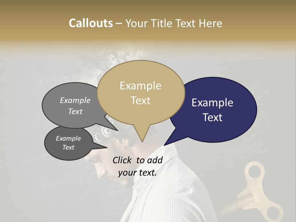 Worker Sadness Technology PowerPoint Template