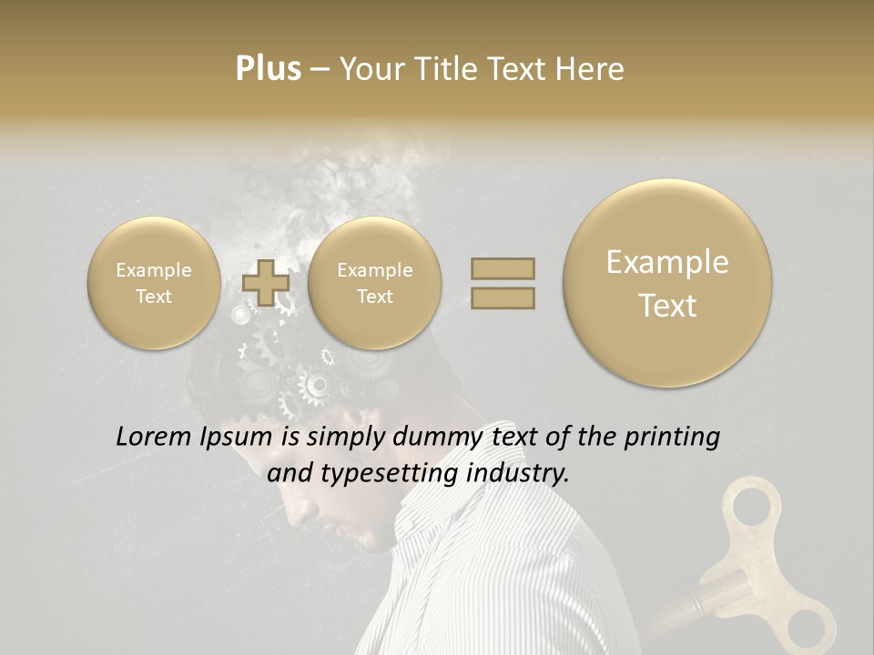 Worker Sadness Technology PowerPoint Template