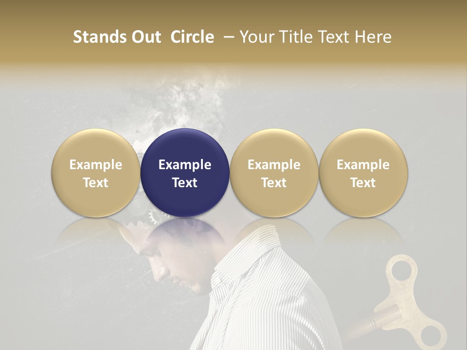 Worker Sadness Technology PowerPoint Template