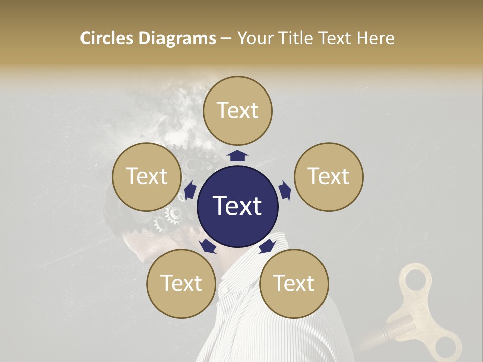 Worker Sadness Technology PowerPoint Template