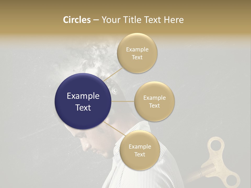 Worker Sadness Technology PowerPoint Template
